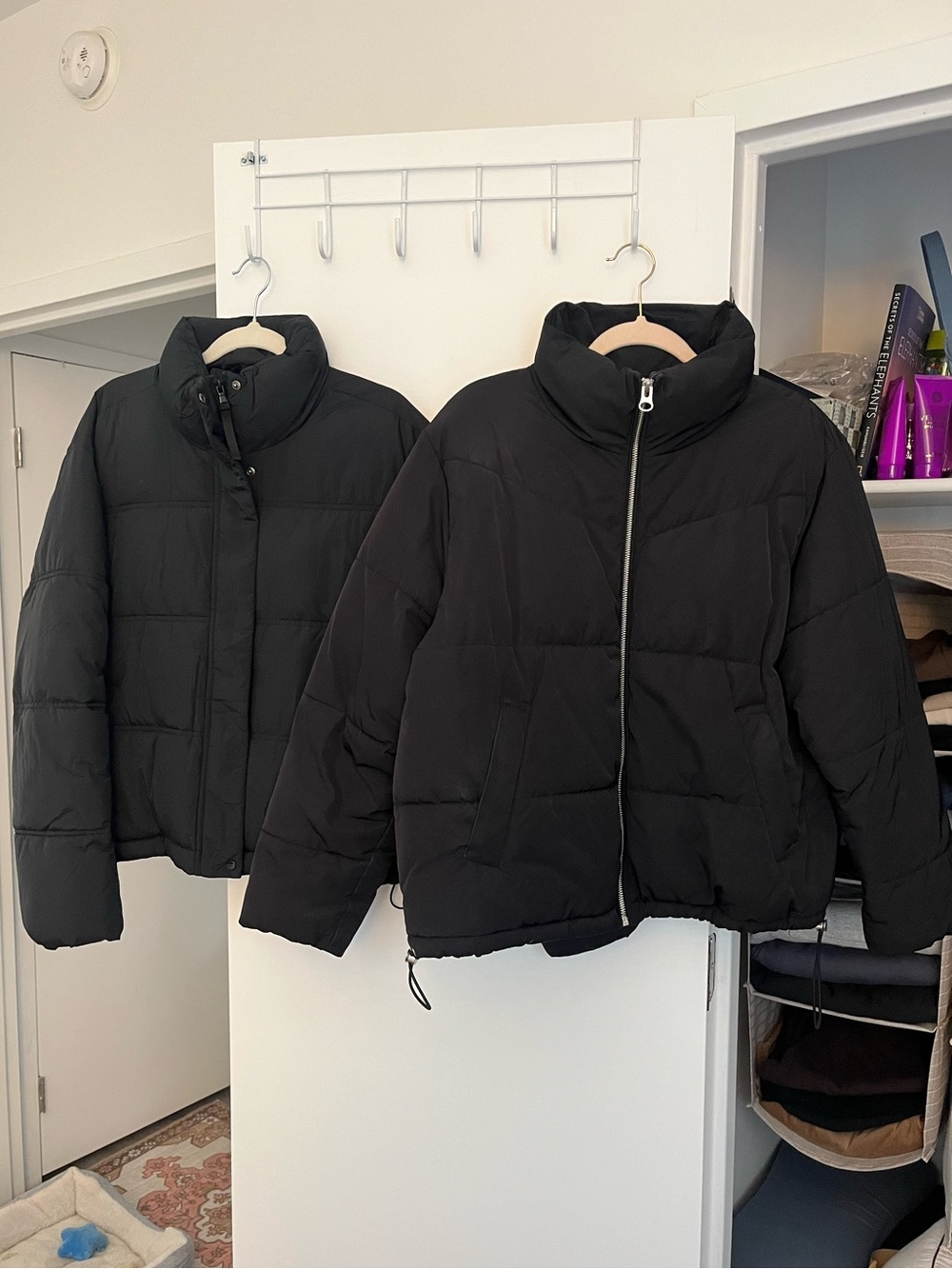 black puffer coat bundle